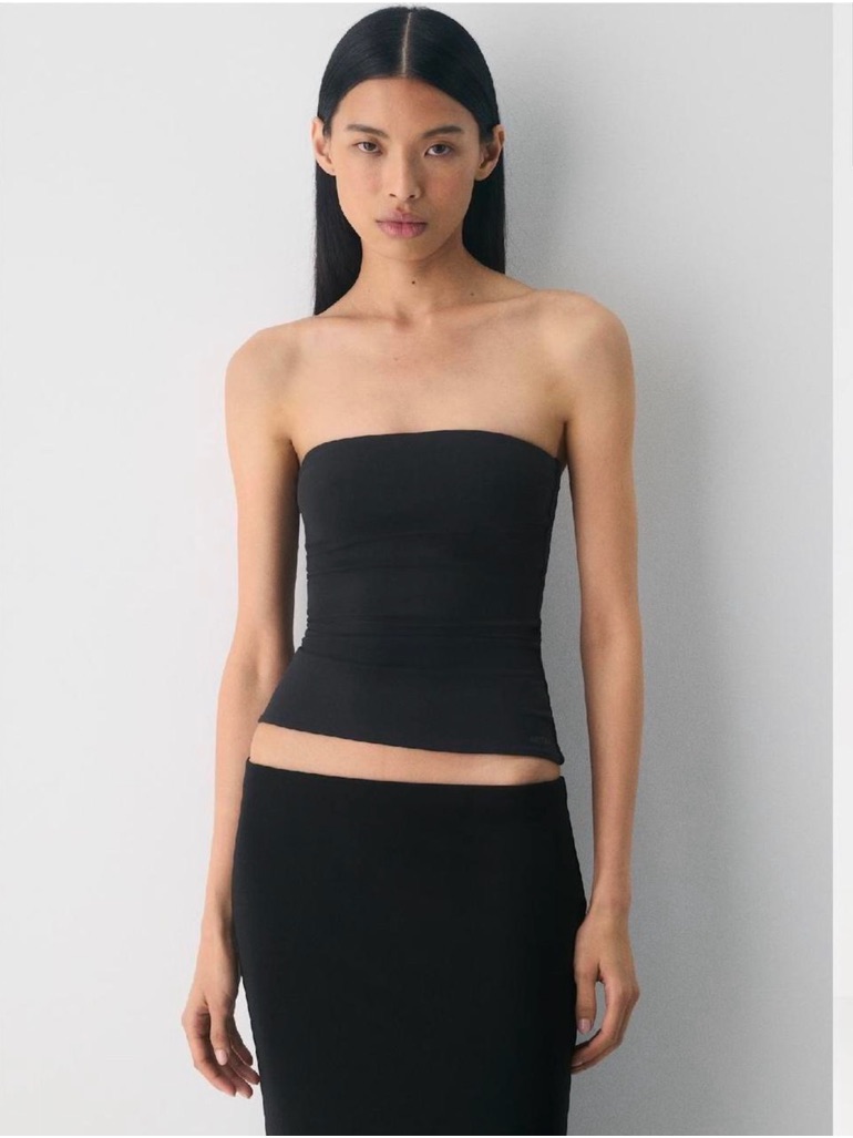 Strapless Black Tube Top